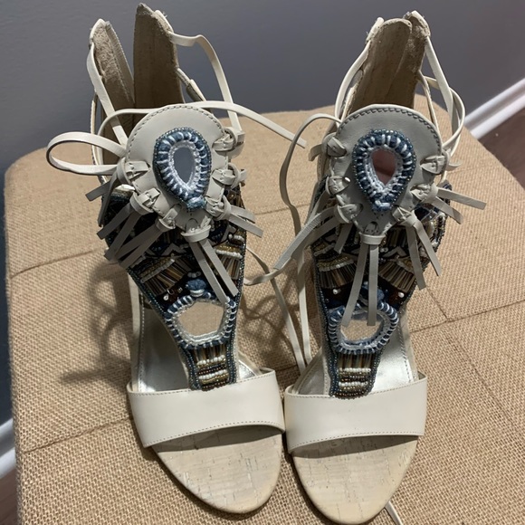 SAM EDELMAN yvette' Beaded Fringe Sandal - Picture 5 of 8